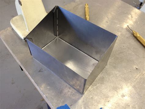 building a box out of stainless steel box|how to make a metal box.